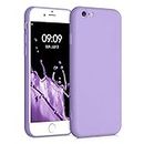 kwmobile Case Compatible with Apple iPhone 6 / 6S Case - Slim Protective TPU Silicone Phone Cover - Violet Purple