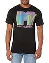 Fifth Sun Music Television Fluorescent T-Shirt, Black, Large