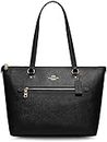 COACH Women's Gallery Leather Tote, Black