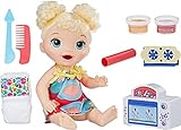 Baby Alive Snackin Treats Baby, Blonde Curly Hair, For Girls And Boys 3 Years Old And Up