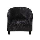 JABSY Stretch Printed Half Round Sofa Cover Half Round Chair Cover (Color : C, Size : 1seater)