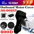 30-90HP 600D Tough Full Outboard Boat Motor Engine Cover Dust Rain Protection