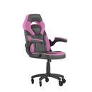 Flash Furniture CH-00095-PK-RLB-GG Swivel Gaming Chair w/ Black & Pink LeatherSoft Back & Seat - Black Base