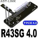 ADT R43SG 4.0 M.2 NVMe To PCIe 3.0 / 4.0 X16 GPU PCI-E 16x To M.2 M Key Extension Cable Adapter eGPU