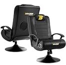BraZen Gaming Chair for Kids - Kids Gaming with Speakers - Bluetooth Chair Gaming Small Gaming Chair for Kids and Small Adults Ergonomic Rocker Gaming Chairs British - Stag (Black)