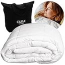 CURA Pearl Classic Weighted Blanket 150x210 11kg - Manta antiestres - Manta Pesada para un sueño Profundo y un Mejor Descanso - Manta con Peso 100% de algodón - Manta para la ansiedad