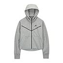 Nike mens Sportswear Tech Fleece Full-Zip Hoodie, Dark Grey Heather/Black, Medium