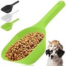 3PACK Dog Food Scoop, 1 Cup Plastic Pet Food Scoop With Measuring Lines for Dogs Cats Birds and Rabbits