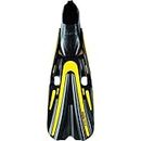 Mares Volo Race Full Foot Scuba Diving Fins, Black/Yellow, Size 9.5-10.5