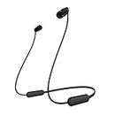 SONY WI-C200 Wireless Bluetooth Headphones with mic, up to 15h battery life - Black