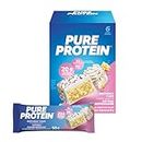 Pure Protein Bars - Nutritious, Gluten Free protein bar, made with Whey protein blend - low sugar, protein snack. Deliciously satisfying. Birthday Cake (Pack of 6) (Packaging May Vary)