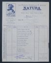 1938 Invoice NATURA JEANNIN PARIS DIETARY PRODUCT beautiful illustrated header 28