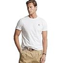 Polo Ralph Lauren Maglietta da Uomo Custom Slim-Fit (L, White)