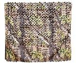 Auscamotek 300D Camo Netting Camouflage Nets Turkey Hunting Blinds Material for Ground Portable Blind Tree Stand - Green 5x6.5Ft