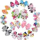 5 inch Stacked Hair Bows for Teen Adult Girls Boutique Hair Bow Clip for Pigtail