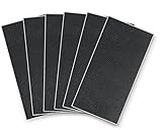 CREON™ BLACK Leather Self-Adhesive Leather Repair Patch for Sofas/ Couch/ Furniture/ Drivers Seat (Polyvinyl Chloride, 4x8 (Inch) 3pcs)