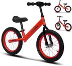 Bicicleta de equilibrio de 16 pulgadas para 4 5 6 7 8 años niños niñas, niños bicicletas sin pedal con