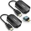 EDUP Wireless HDMI Transmitter and Receiver, Stable HDMI Wireless Extender Kit 1080P, Plug & Play, Streaming Media Video/Audio/File for Laptop/PC/Camera/Phone to Monitor/Projector/HDTV - 165FT/50M