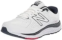 New Balance Men's 840 V3 Walking Shoe, White/Natural Indigo, 8 Wide
