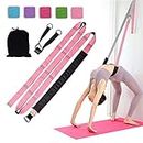 Dance Lower Waist Training, Back Bend Assist Trainer-to Improve Back and Waist Flexibility, Flexibility Stretching Leg Stretcher Strap for Yoga, Ballet, Dancing, Gymnastics Cheerleading (light pink)