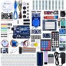 ELEGOO UNO R3 Project The Most Complete Ultimate Starter Kit Compatible with Arduino IDE w/TUTORIAL, UNO R3 Controller Board, LCD 1602, Servo, Stepper Motor