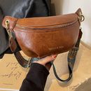 Vintage Solid Color Chest Bag, Retro Crossbody Bag, Women's Casual Waist Bag & Fanny Pack Unisex Bag For Daily Use Bum Bag Fanny Pack