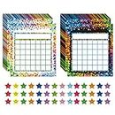 REGELETO 80 Pack Incentive Reward Chart for Classroom Home Behavior for Students with 2400 Pieces Smile Face Stickers