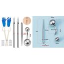 Body Piercing Kit Surgical Steel Threaded Taper Pin Needles Lip Nose Tongue Tool