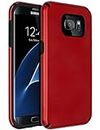 Samsung Galaxy S7 Edge Case,Galaxy S7 Edge Case,SENON Slim-fit Shockproof Anti-Scratch Anti-Fingerprint Protective Case Cover for Samsung Galaxy S7 Edge,Red