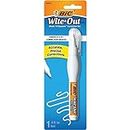 BIC Wite-Out Brand Shake 'n Squeeze Correction Pen, 8 ML Fluid, 1 Count Pack of white Pens, Fast, Clean and Easy to Use Pen Office or School Supplies