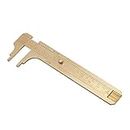 Ladieshow Brass Sliding Gauge Vernier Caliper Ruler Measuring Tool Double Scales mm/inch for Measuring Gemstones and Jewelry Components Bead Wire Guitar Repair(100mm)