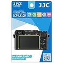 JJC LCPLX100 2-Piece Anti-Smudge High Transmission LCD Film Guard for Panasonic LUMIX DMC-LX100 (Clear)