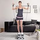 Ritmo Mini Home Side Stepper, Portable Aerobics Trainer Machine with Resistance Bands, Double Hydraulic Balance, LCD Monitor, Fitness Stair Stepper for Home Workouts