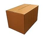 ADDANBI-Brown color 5 ply corrugated box 30x19x18 (inch) pack of 4 for packaging/moving and storage