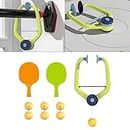 Wisdom |Indoor Hanging Table Tennis with 4 Balls Parent Child Interaction Toy for Door Frame Kids Green English Box|Outdoor Recreation|Water Sports|Swimming|Training Equipment|Hand Paddles