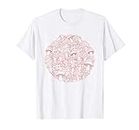 Pink Mushrooms Goblincore Aesthetic Cottagecore Camiseta