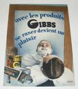GIBBS BEARD SHAVING PRODUCTS-1932-VINTAGE ADVERTISING COLOR /B5241 