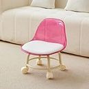 Acrylic Furniture Small Universal Wheel Small Chair Pulley Low Stool Makeup Floor Stool Living Room Chair