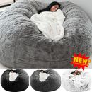 Large Bean Bag Sofa Cover Living Room Lazy Lounger Chair Protect Cover 5/6FT US