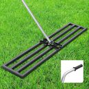 Lawn Leveling Rake,48x10 inch Lawn Leveler Tool with 6.5FT(87'') Aluminum Handle