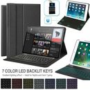 AU For iPad 6th/5th Generation 2018 Backlit Wireless Keyboard Smart Case Cover