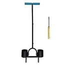 ELEZOO Core Aerator, Plug Aerators Lawn to Reduce Soil Compaction, Manual Lawn Aerator to Promote Grass Growth, with 2 Buckets and 1 Cleaning Stick