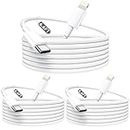 USB C to Lightning Cable 3Pack-6.6FT [Apple MFi Certified] iPhone Charging Cable 20W Fast Charging Type C to Lightning Cable for iPhone 14 13 12 11 Pro Max Xr Xs 8 / iPad Pro Mini and More-White