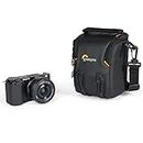 Lowepro Adventura SH 115 III, Camera Shoulder Bag with Adjustable/Removable Shoulder Strap, Camera Backpack for Mirrorless Camera, Compatible with Sony Alpha 6000 Series, Black