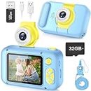Kid Camera,ARNSSIEN Camera for Kid,2.4in IPS Screen Digital Camera,180°Flip Len Student Camera,Children Selfie Camera with Playback Game,Christmas/Birthday Gift for 4 5 6 7 8 9 10 11 Year Old Girl Boy