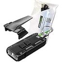 EdisonBright Nitecore TIP SE 700 Lumen USB-C Rechargeable Keychain Flashlight EDC Charging Cable Bundle (Black)