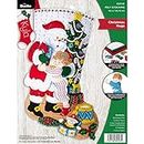 Bucilla Hugs, Felt Applique Christmas Stocking Kit, 18""" (89253E)