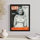 Life Magazine Bilderrahmen aus Massivholz, komplett mit Acryl, Rückseite und Beschlägen, für jedes Magazin der Größe 26,7 x 35,6 cm