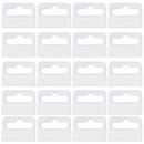Jomevia Clear Self Adhesive Hang Tabs Hooks Plastic Display Hand Tabs Slot Hole Folding Tab for Store Retail Display(200 Pieces )