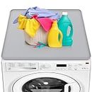 Washer and Dryer Covers for The Top, 23.6“ x 19.7" Washing Machine Top Protector, Protective Silicone Mat for Dryer Top, Washable Mat for Top of Washer or Dryer for Home Laundry Room（Grey）